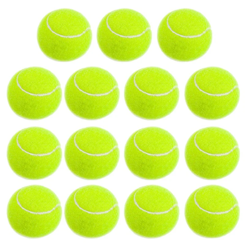 Practice Tennis Balls, Pressureless Training Exercise Tennis Balls, Soft Rubber Tennis Balls Children Beginners Pet, Pack Of 15 - Цвет: 1.3m