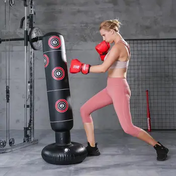 

Inflatable Boxing Bag Training Pressure Relief Exercise Water Base Punching Standing Sandbag Fitness Body Building Equipment