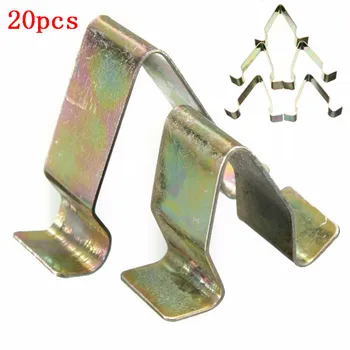 

20Pcs Auto Metal Trim Interior Panel Lining Clip Interior Upholstery Retainer Rivet Fastener Clip For V W For Audi Seat For Skod