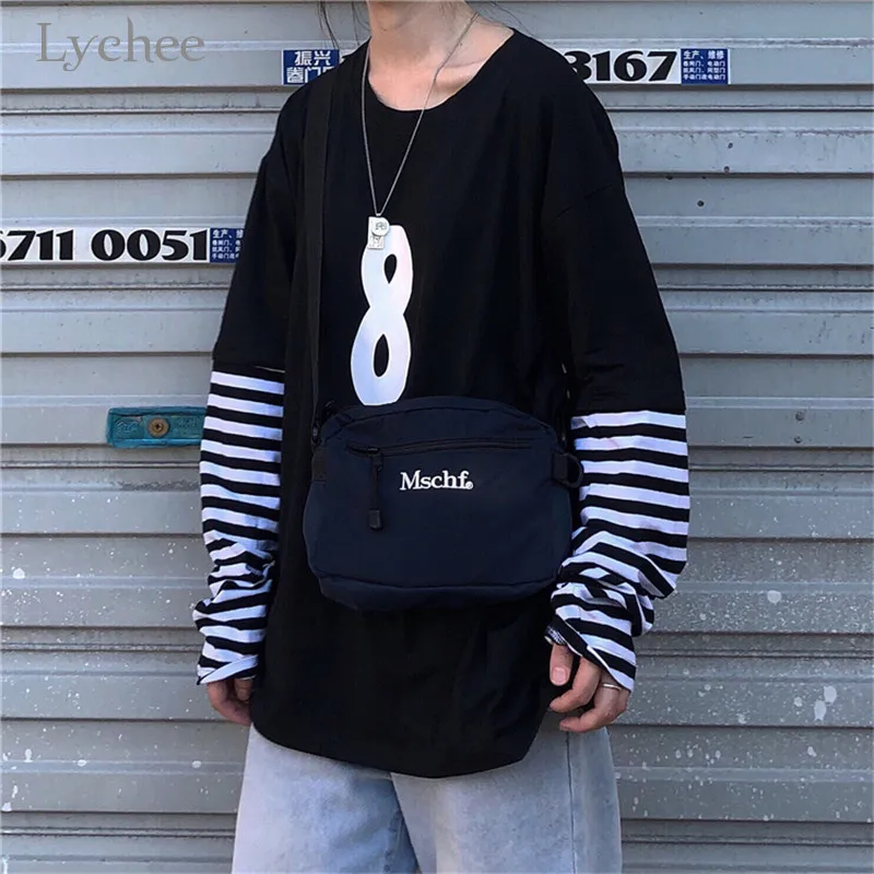 Lychee Harajuku, женская футболка с цифрами, топ, футболка, в полоску, поддельные, 2 штуки, женские футболки, топы, тройники, пэчворк, вырез лодочкой, женские футболки