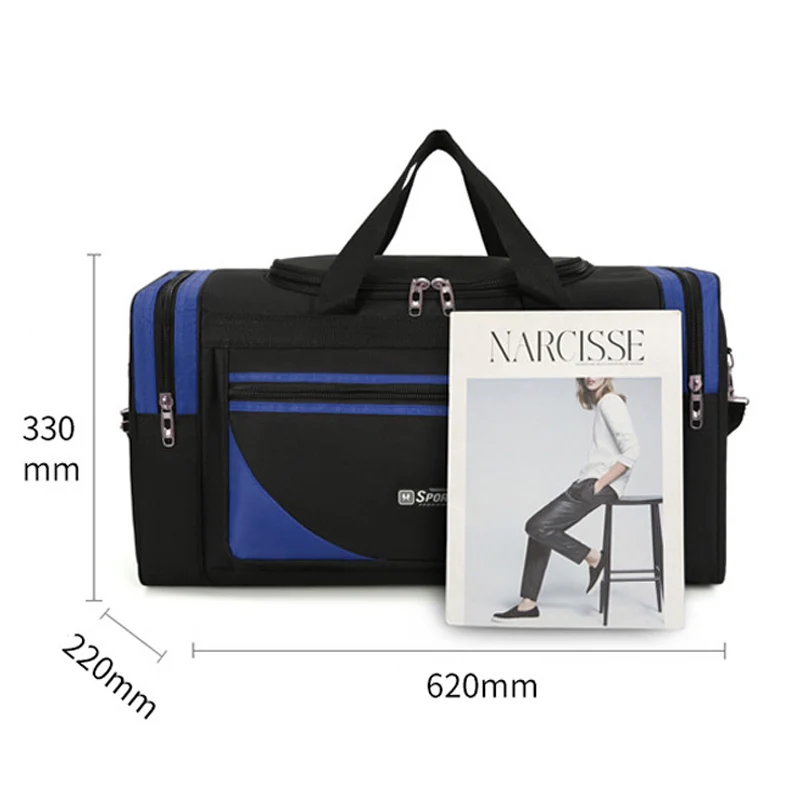 Bolso de mano de gran capacidad para hombre, bolsa de viaje para deportes libre, almacenamiento de zapatos, de mano, para fin de semana, XA241C - AliExpress