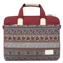 National Style Can Be Shoulder-Shoulder Portable Diagonal Three-Use Computer Bag 14-Inch Notebook Canvas Bag