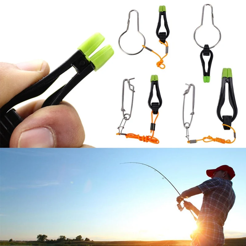 

Fishing Downrigger With Rope ABS Stainless Steel Quick Release Clip Splitter Snap Stacker Tool Swivels Accessory