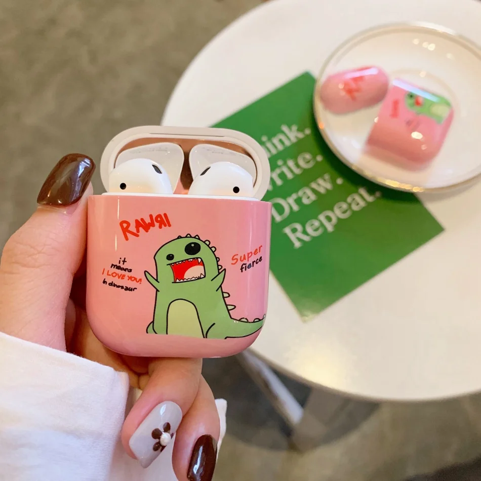 Чехол для наушников с цветком для Airpods 2, роскошный чехол с авокадо, прекрасный Чехол, защитный чехол для Apple Air Pods, чехол для наушников, аксессуары