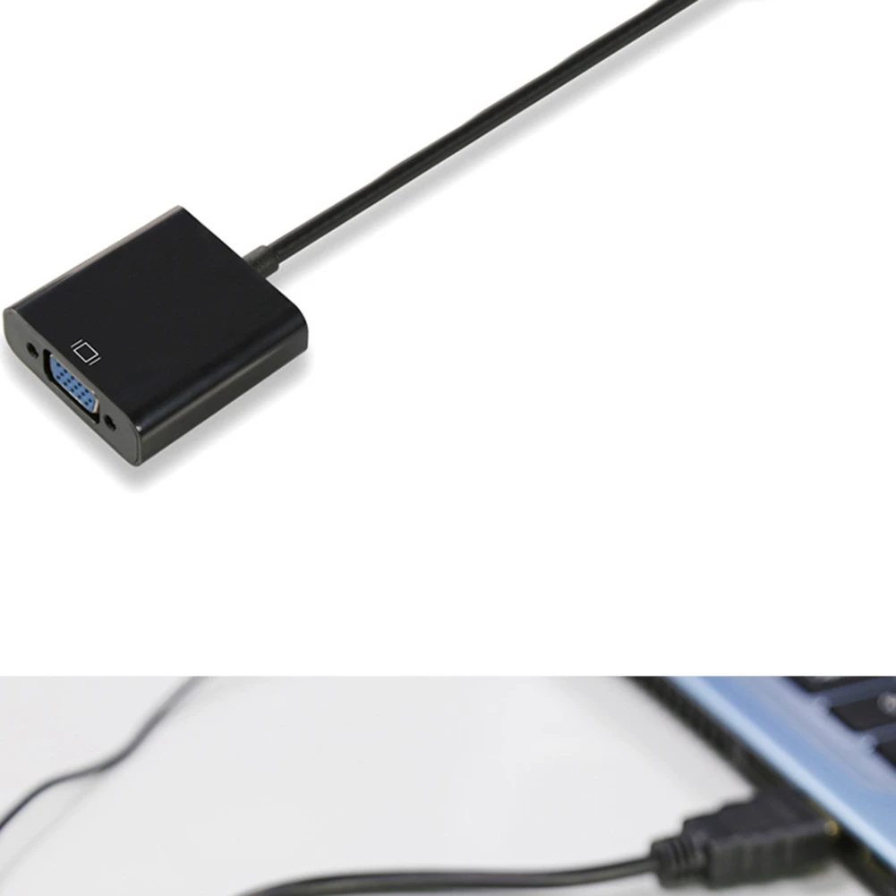 Поддержка HDCP адаптер hdmi-vga цифровой аналоговый видео аудио кабель конвертера HDMI VGA разъем для ПК ноутбука ТВ коробка