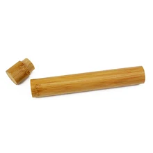 1pc Very cheap Bamboo Tube Eco Friendly Natural Bamboo Toothbrush Travel Case Natural Organic Biodegradable toothrbush box