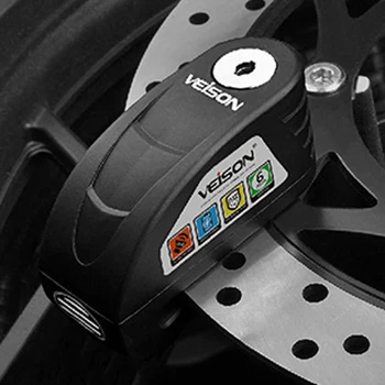

Alarm Anti Theft Motorcycle Bike 3keys Waterproof Alloy 120db Warning Brake Travel Disc Lock Padlock Universal Security