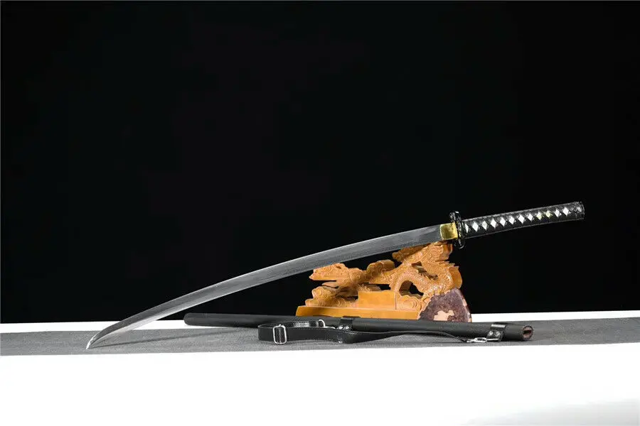 Full Tang Japanese Sword Samurai Katana Saber Spring Steel Battle Sharp Knife