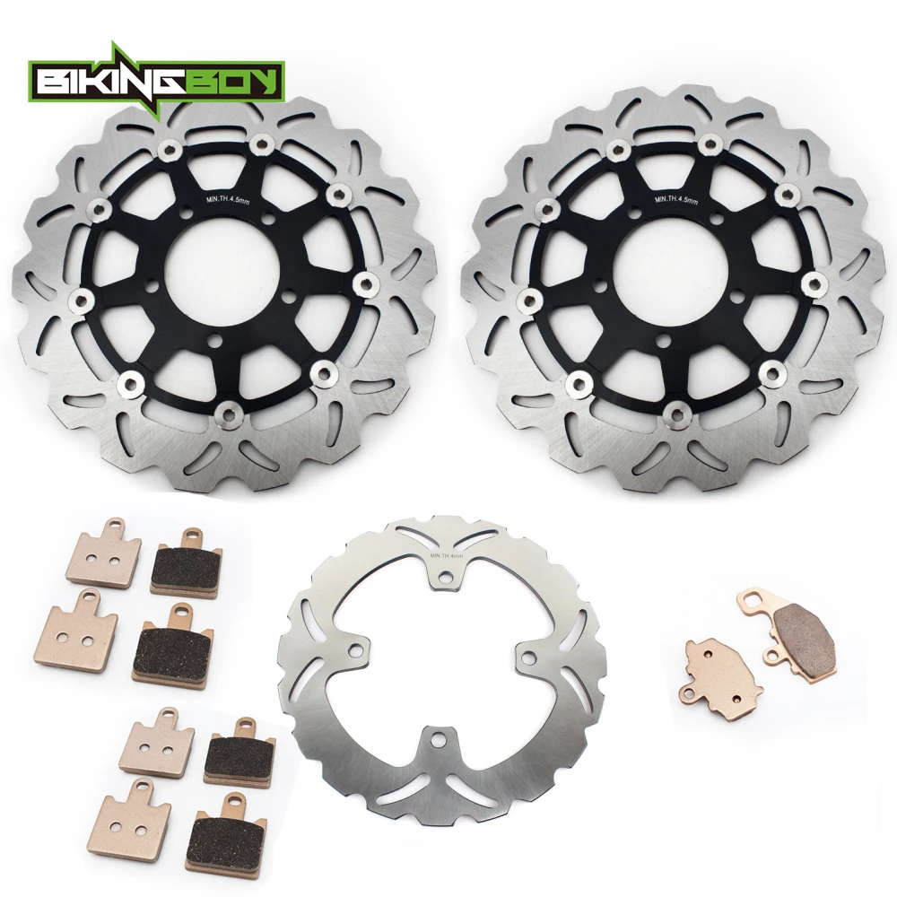 BIKINGBOY For KAWASAKI Z 1000 Z1000 07 08 2007 2008 ABS Front Rear Brake Discs Disks Rotors Pads | Автомобили и мотоциклы