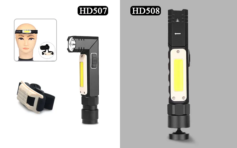 8000LM Led Портативный фонарик хвост Магнит 90 градусов поворотный, вращающийся зажим Водонепроницаемый ремонт Бытовая мини освещение фонарь на открытом воздухе