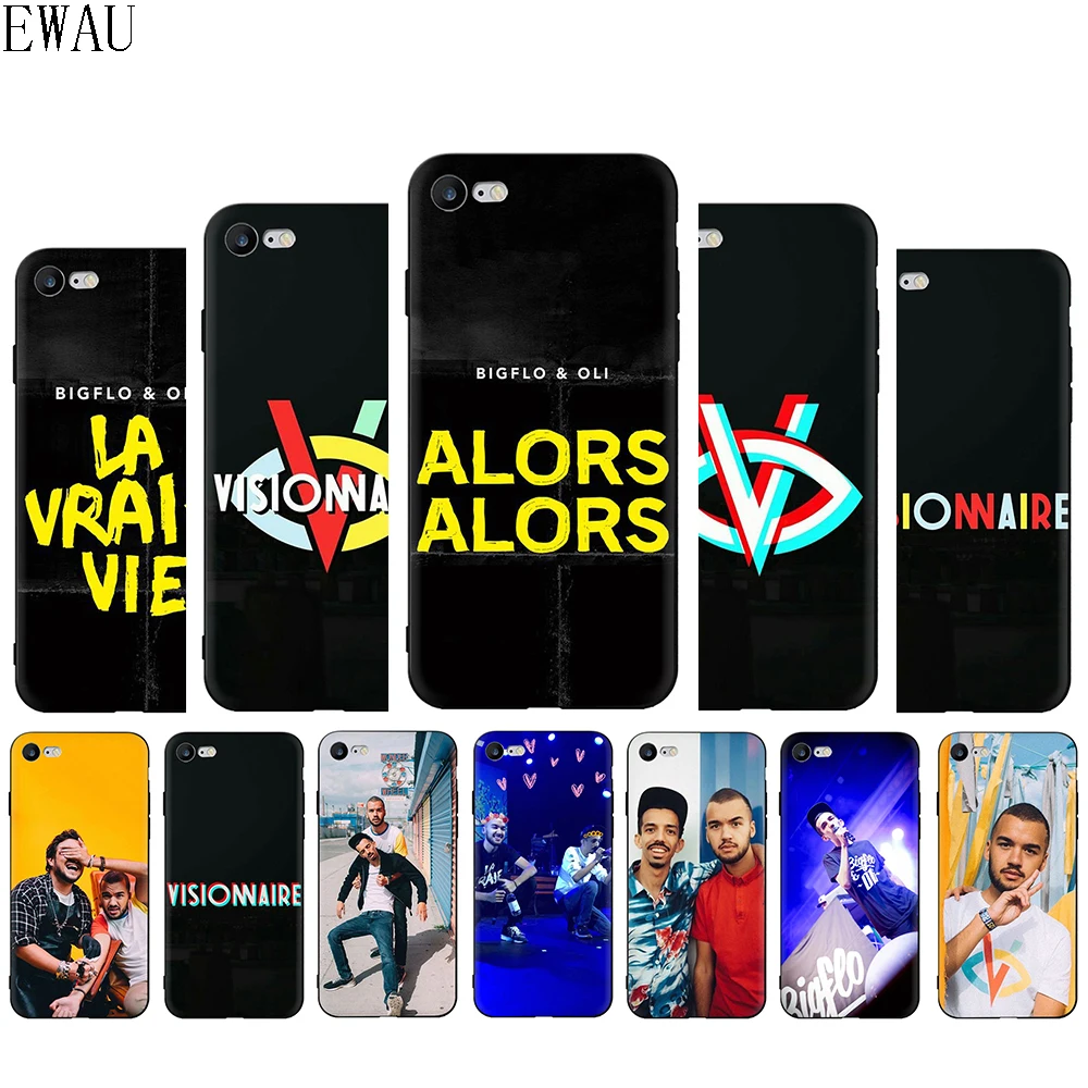 

EWAU Bigflo & Oli Silicone phone case for iphone 5 5s SE 6 6s 7 8 Plus X XR XS 11 Pro Max