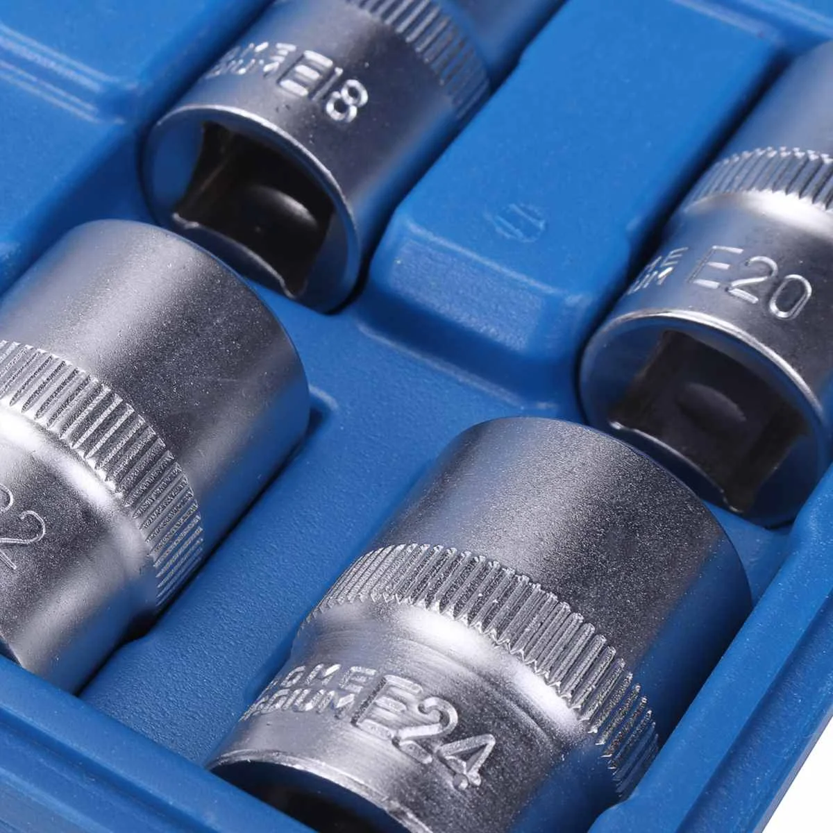 DOERSUPP 14 шт. Трещоточный ключ Набор торцевых головок с 1/4 ''3/8'' 1/2 ''E4-E24 Torx Star Bit E Тип торцевой инструмент для ремонта