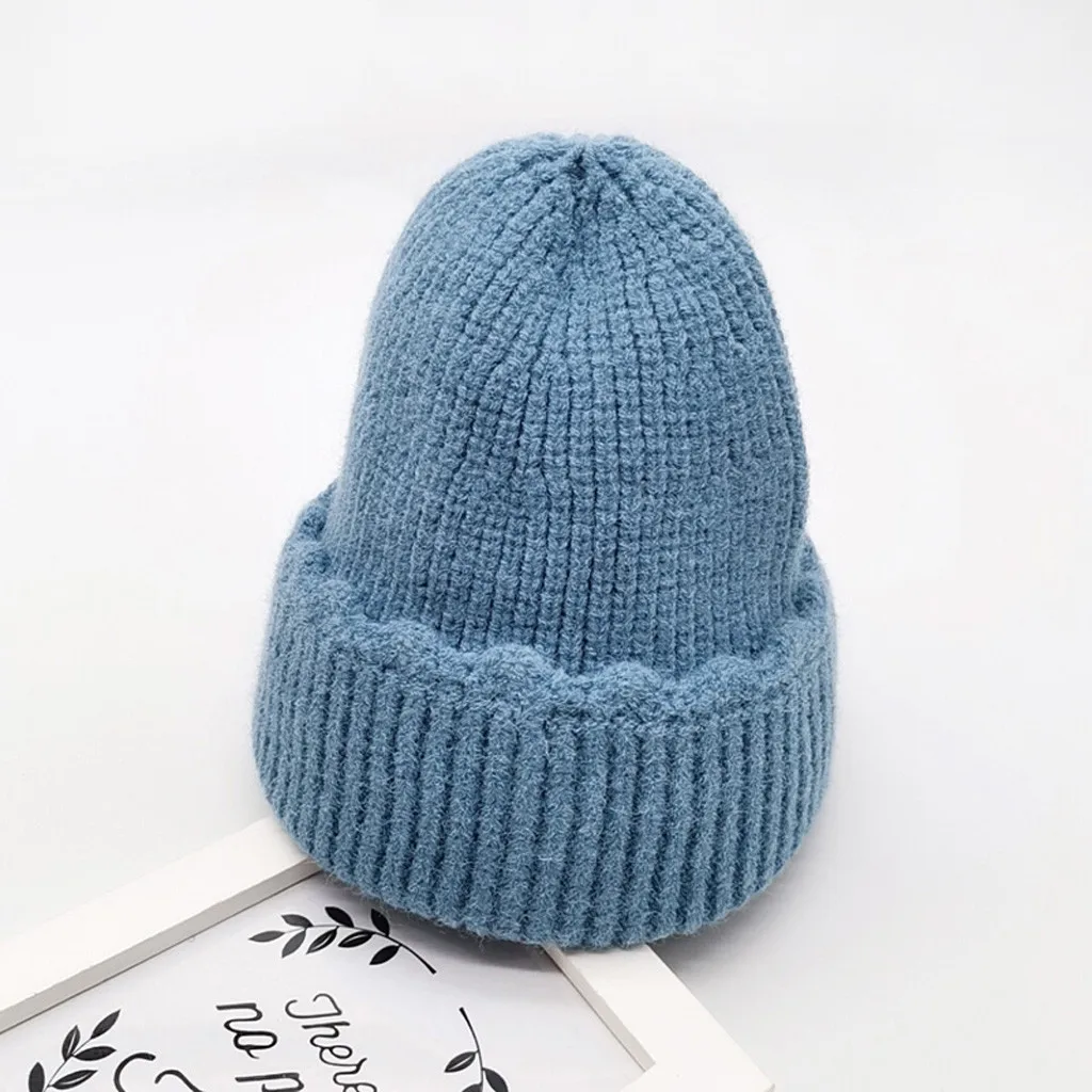 Шапки gorro gorros mujer invierno sombrero mujer зимние шапки для женщин капот czapka Детские однотонные теплые Z5