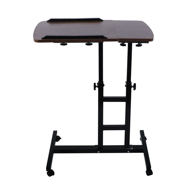 Portable Bed Table Adjustable Standing Laptop Desk Foldable Laptop Computer Table Wild Oak