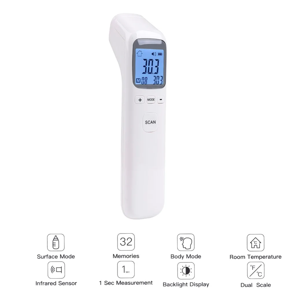 Baby Thermometer Infrared Non Contact Digital LCD Forehead Ear Body Fever Temperature Measurement Device Baby Care Dropshipping