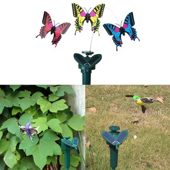 

Solar Kids Toy Butterfly Flying Hummingbird Toys for Garden Yard Stake Landscape Decor Free Shipping I88 #1