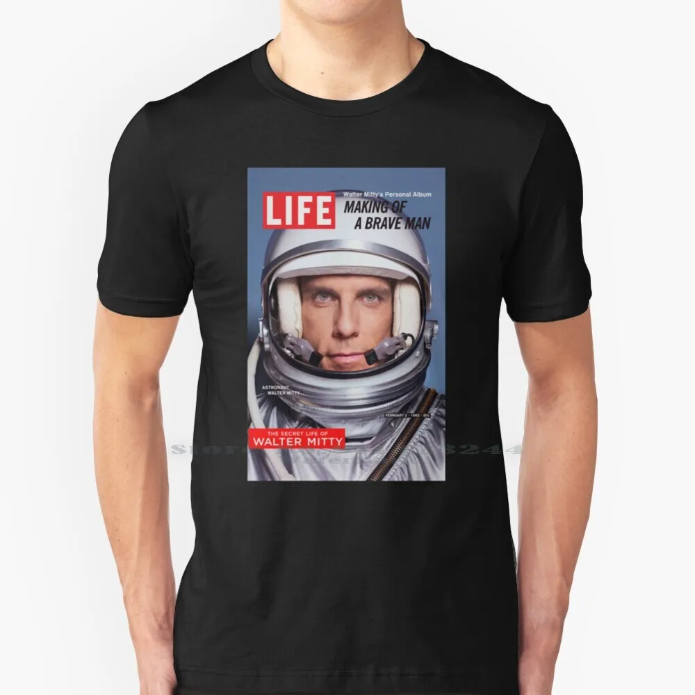 La Vita Segreta Di Walter Mitty T Shirt 100% Puro Cotone La Vita Segreta Di Walter Mitty Walter Mitty Life Ben Stiller Movie