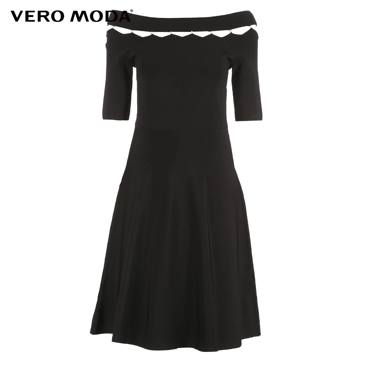 Vero Moda женское платье с вырезами и искусственным жемчугом | 319146501