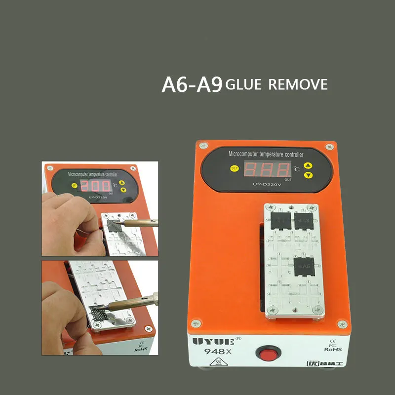 

Protable EU plug Mobile phone screen Heater Separator CPU glue remove machine for iphone sumsung A6-A9