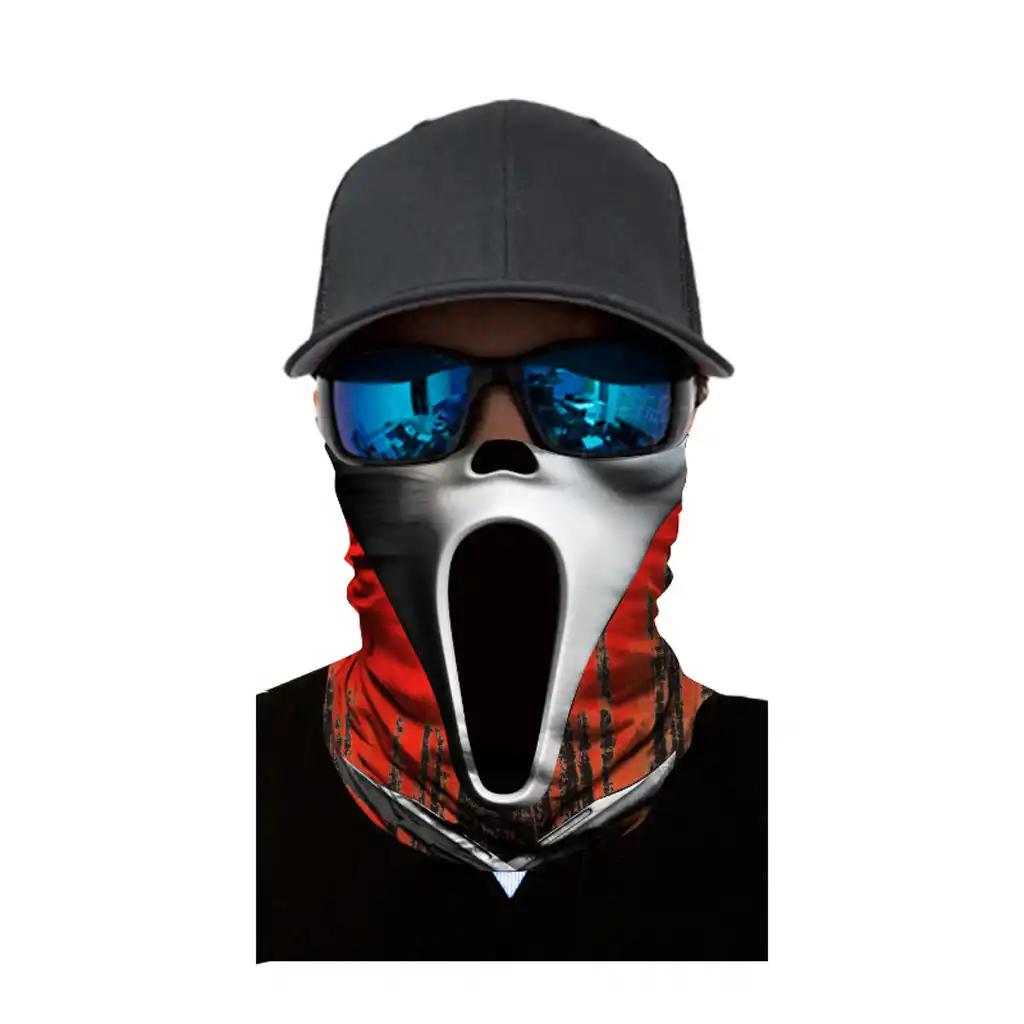 skull bandana warmer face mask headband neck face