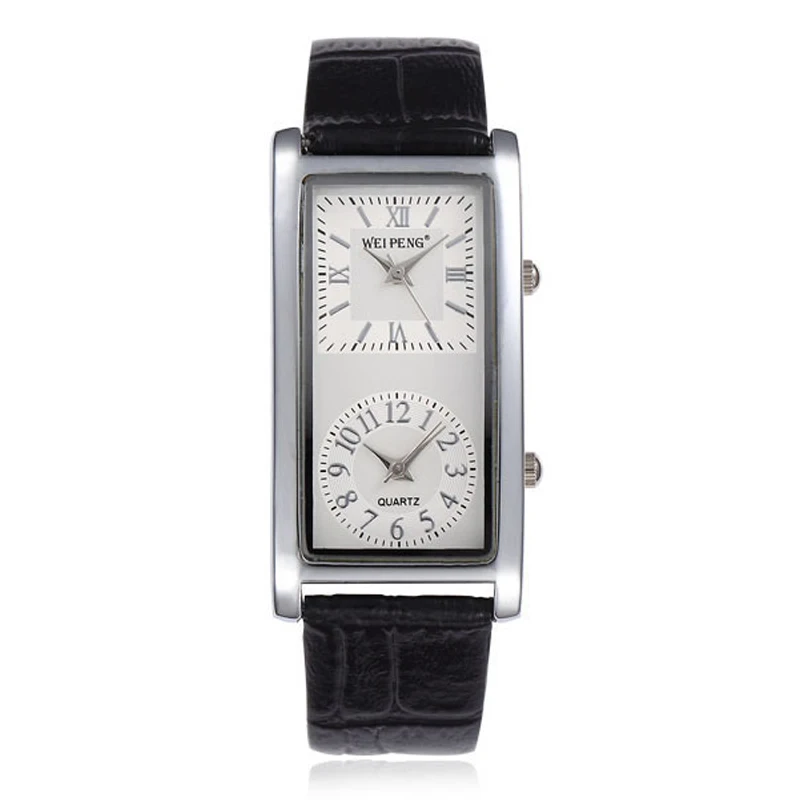 Мужские классические часы montres homme модные деловые с двойным механизмом и большим