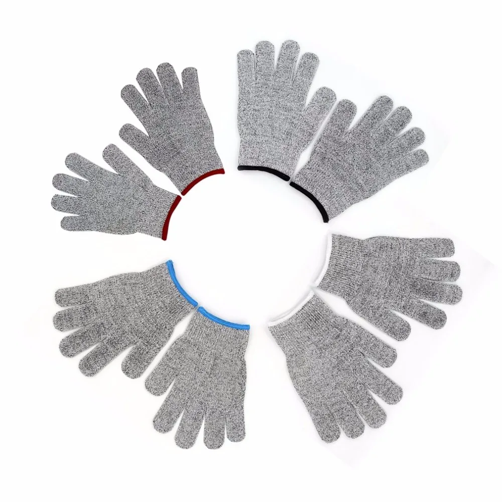 

Household One Pair/Set Durable Use Working Safety Gloves Cut-Resistant Anti Abrasion Level 5 Kitchen Cutting Anti Cut Gloves