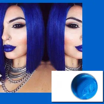 

Temporary Hair Color Wax Dye Styling DIY Hair Cream Hair Women Wax Gel Hair Coloring Dye Healthy Paste Grandma Mud Grey Sil