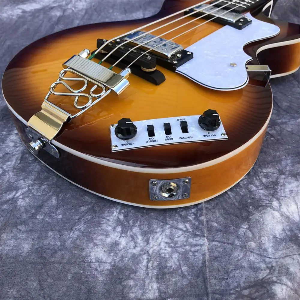 Hofner HCT Club Sunburst 4 струны бас Высокое качество Hi-CB серия скрипка полый корпус для электрической бас-гитары, 511B звукосниматели