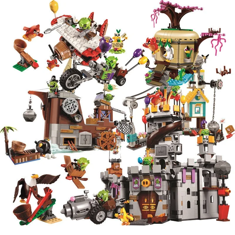 10505 10506 10507 10508 10509 10510 серии Angry Birds изображающие пятачка побег свинья замок из