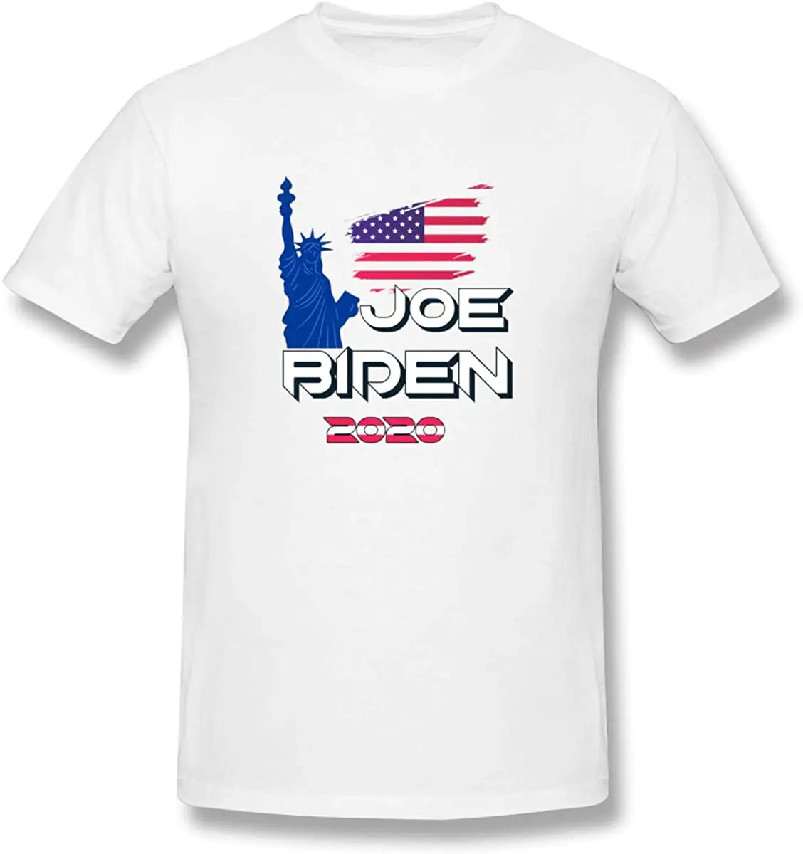 Мужская Повседневная футболка с круглым вырезом Joe Biden 2020 черная дышащая лодочкой