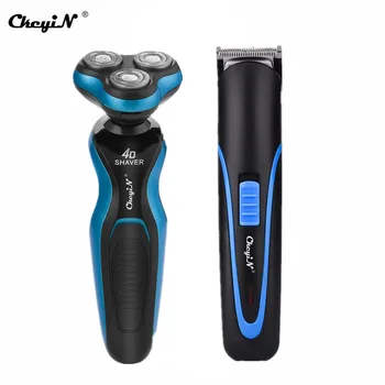 

4D Floating Triple Head Electric Shaver Men Beard Trimmer Shaving Machine Razor Rechargeable Hair Clipper Nose Trimmer Haircut