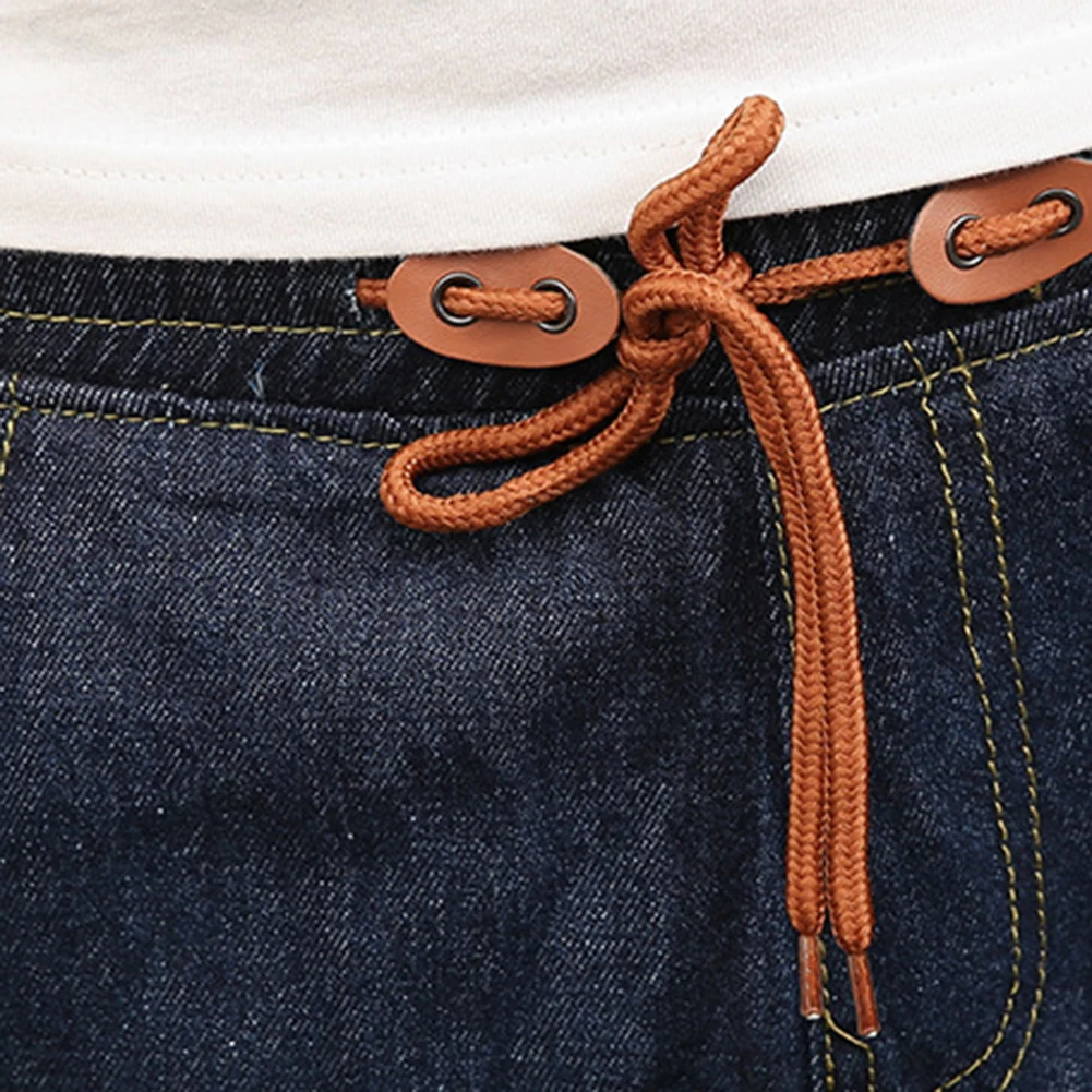 Размера плюс модные Повседневное удобные Для мужчин брюки для девочек эластичные шнурок с эластичной резинкой на поясе для длинные джинсовые брюки в дырочку зауженные искусственно состаренные джинсы Костюмы для Для мужчин s