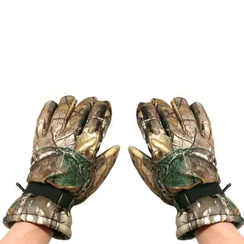 

Tactical Full Finger Bionic Camo Gloves Waterproof Warm Thickening Airsoft Mittens Winter Hunting Fishing Birding