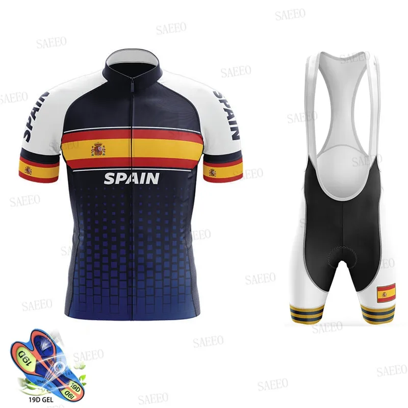 2020 Ropa Ciclismo летняя команда Испании дышащая быстросохнущая Велоспорт Джерси