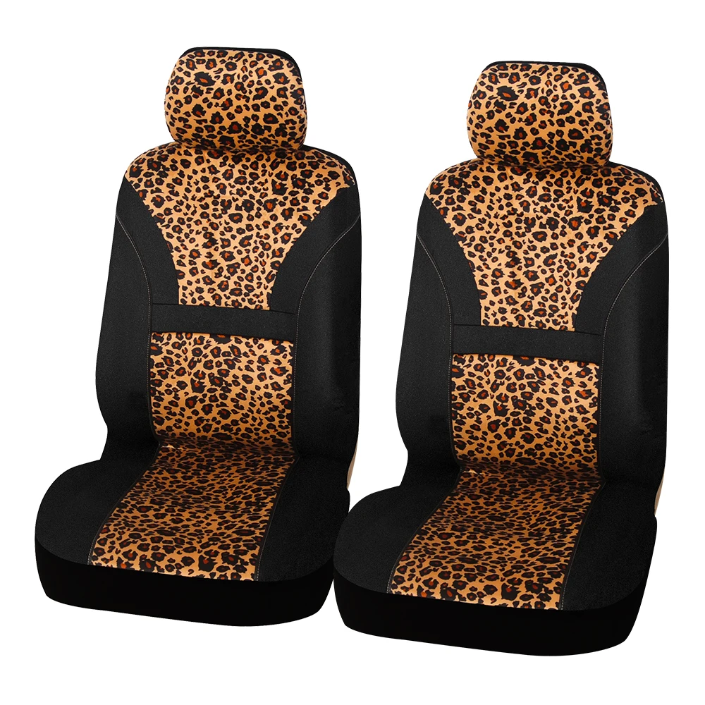 Housses de siège de voiture amusantes à imprimé léopard, avant, poignées  amovibles et non amovibles, repos de sauna, Auto, E27 - AliExpress