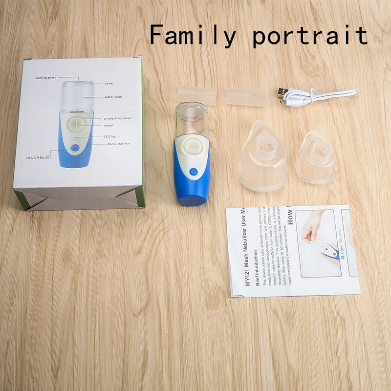 

Mini Portable Ultrasonic Nebulizer Chargeable Handheld Micro Mesh Inhaler Respirator Humidifier Children Home Inhaler Atomizer