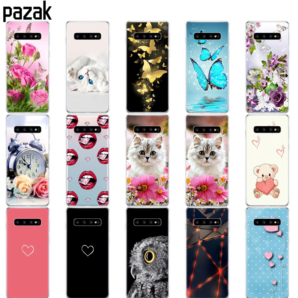 Per Samsung Galaxy S10 Custodia S10Plus Custodia Morbida In Silicone Tpu Cover Phone S10 E Per Samsung S10 Plus G975F S 10 Sm-G973F Paraurti