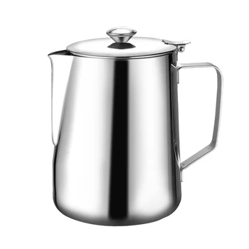 

304 Stainless Steel Milk Frothing Pitcher Coffee Foam Container Milk Cup Espresso Measuring Cups 20OZ