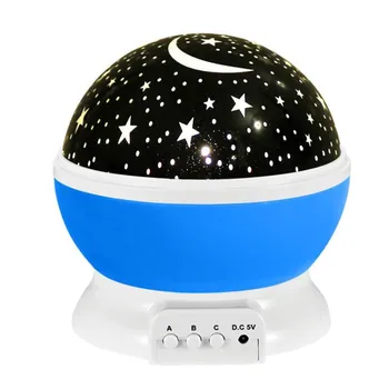 

6 Colors LED Rotating Projector Starry Sky Night Lamp Romantic Projection Light Moon Sky Romantic Night Light Novelty Room Light