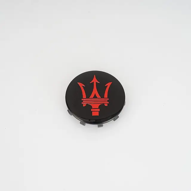60mm Car Wheel Center Caps for Maserati Granturismo Levante Ghibli Grancabrio Quattroporte GTS GT Q4 Coupe Hub Cover Decoration Black Red