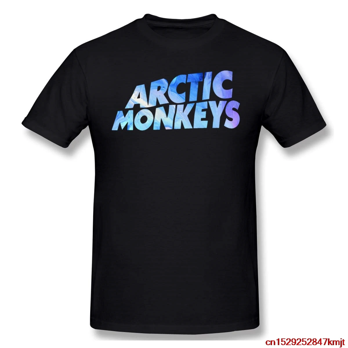 FGHFG Arctic Monkeys Мужская футболка с коротким рукавом графическим принтом черная |