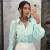 BOHO INSPIRED Shirts Blouses Women Fashion Casual Tops Female Turn-Down Collar Long Sleeve Blouse Ol Style Shirt Simple Top ► Photo 2/6