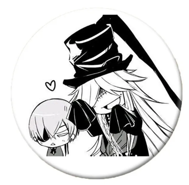 Anime Black Butler Brooch Pin Cosplay Badge Accessories For Clothes Backpack Decoration Children's gift B003 23