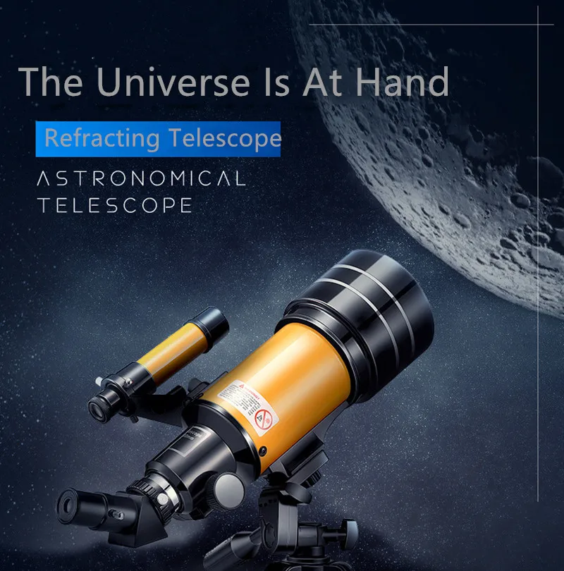 

Refracting Telescope Professional Stargazing HD Telescope Adult Student Universe Observation Teaching Experiment Telescope