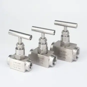 

1/8" 1/4" 3/8" 1/2" 3/4" 1" BSP Female 304 Stainless Steel Flow Control Needle Valve 2250 PSI Fuel Oil Steam