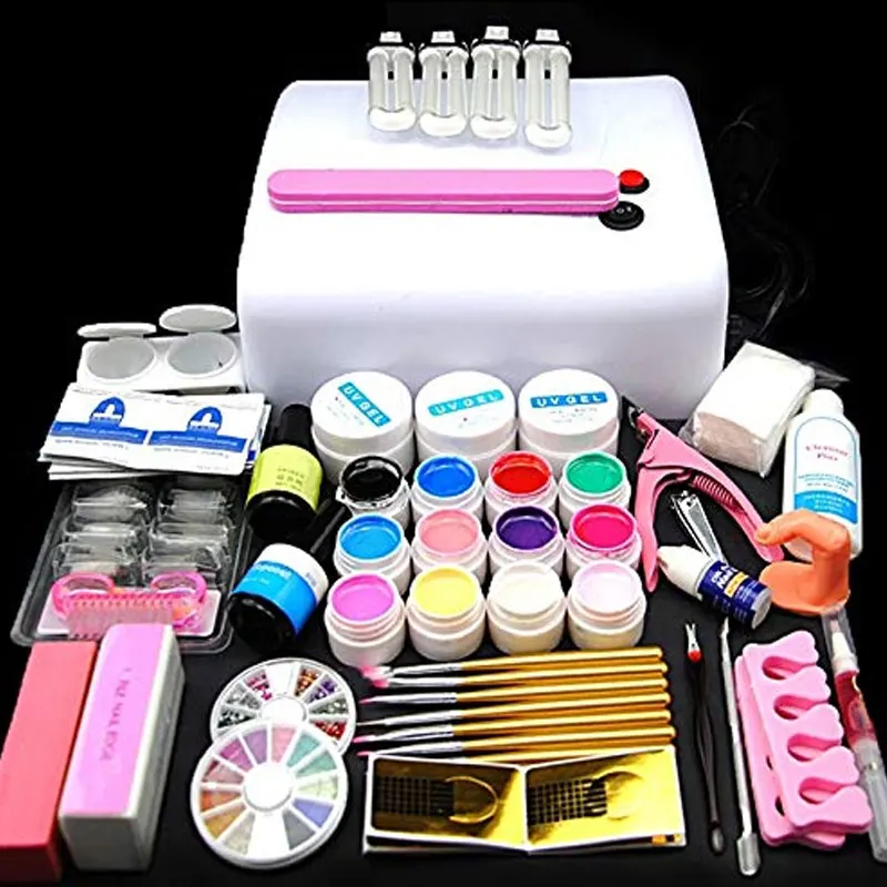 Набор для маникюра с УФ лампой 36 Вт набор гелем|Комплекты и наборы| |