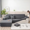 Solid color sofa covers for living room sofa towel Slip-resistant  strech    L Shaped Chaise Longue (measure sofa before buy) ► Photo 1/6