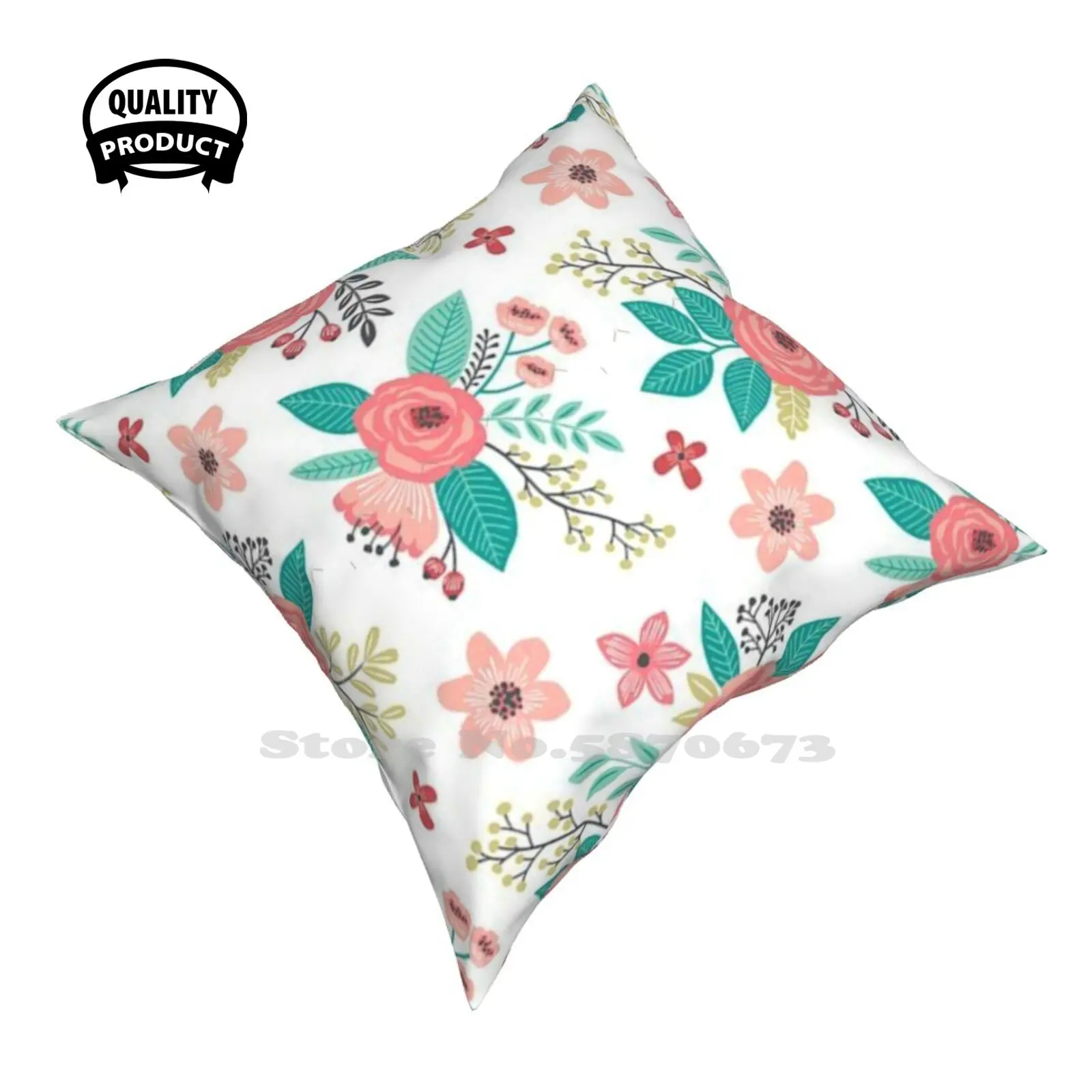 Fiori Design Federa Abbraccio Federa Motivo Floreale Fiori Piuttosto Vintage Rosa Girly Rose Shabby Chic Simpatico Kitsch