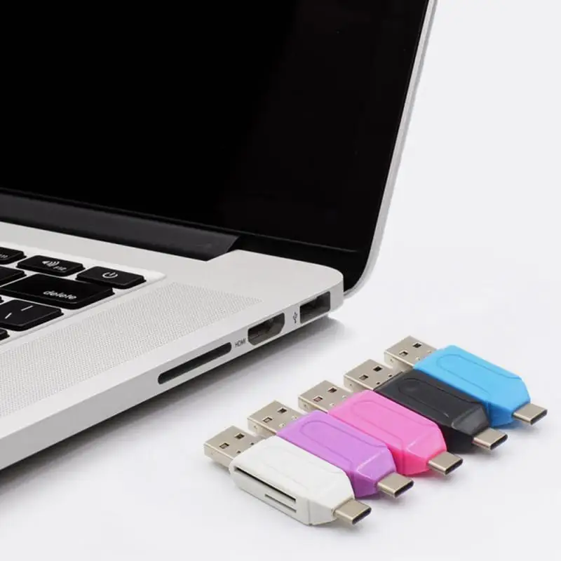 Кардридер USB Type C универсальный портативный устройство для чтения карт памяти TF