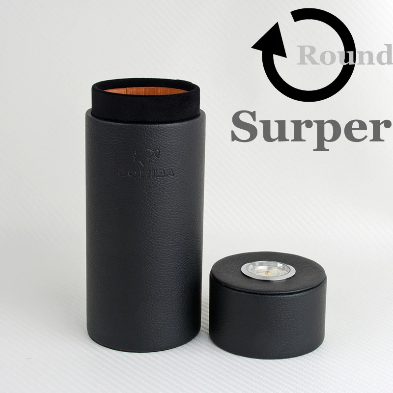 Дорожный Чехол для сигар COHIBA кожаная лампа мини хьюмидор с длинным увлажнителем